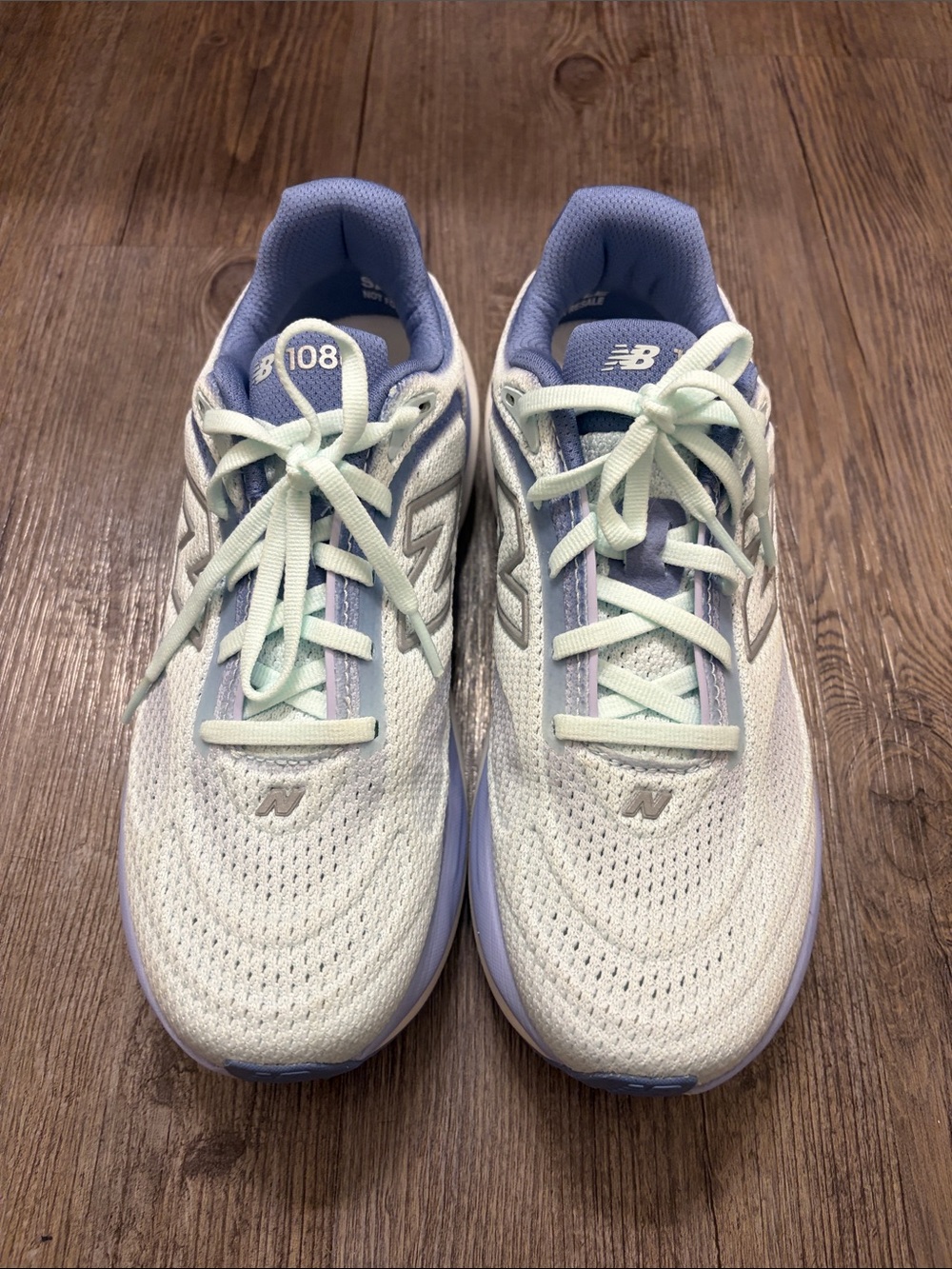 New Balance Women's Mint and Lilac Athletic Running Shoes